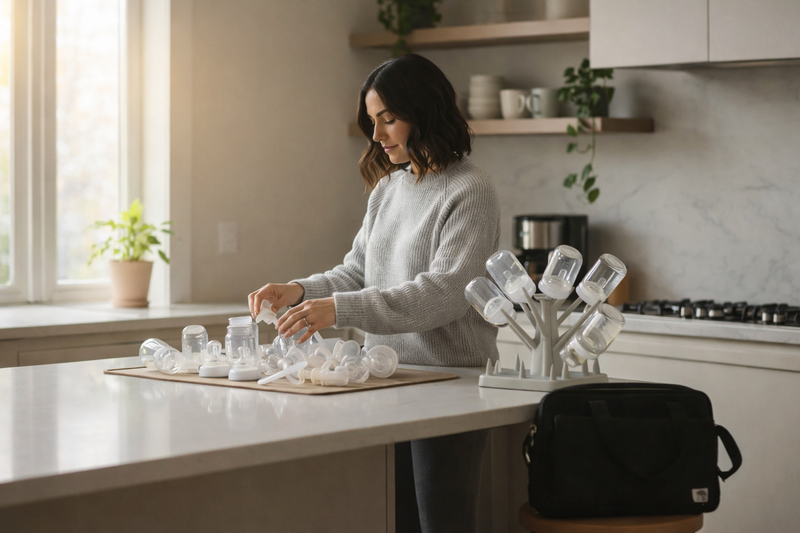 Working Mom Hygiene Hacks: Sterilizing Bottles & Pump Parts Efficiently