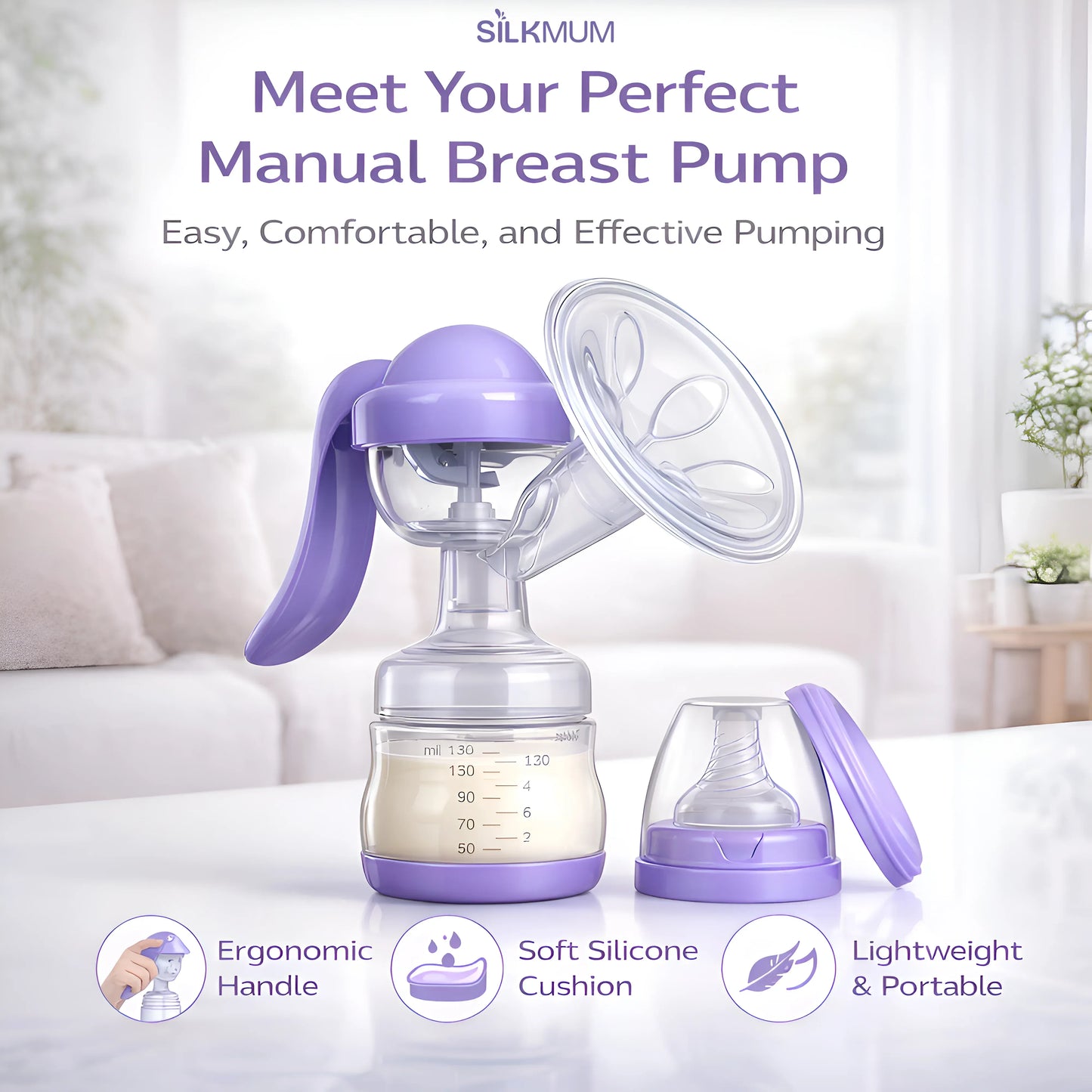 SilkMum Air - Your Favourite Handsfree Manual Breast Pump - Silkmum