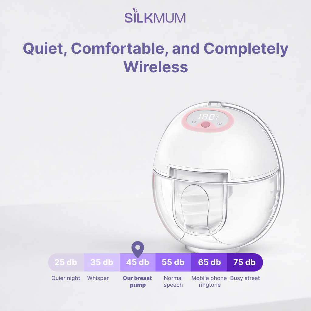 Silkmum S2 Hands-Free Wearable Breast Pump | Electric, Silent & Portable
