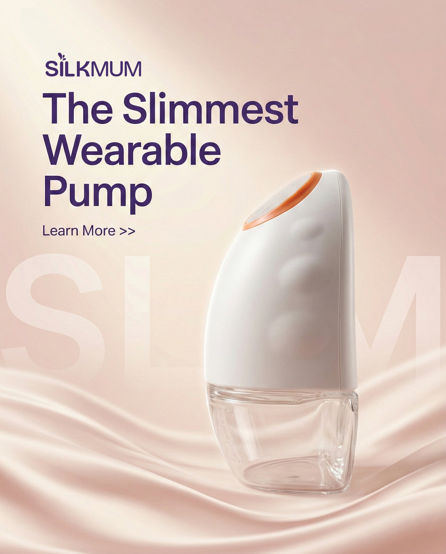SilkMum S1 – Wearable Electric Breast Pump with Ultra-Quiet and Slim Body
