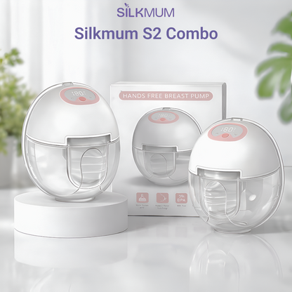 Silkmum S2 Hands-Free Wearable Breast Pump | Electric, Silent & Portable