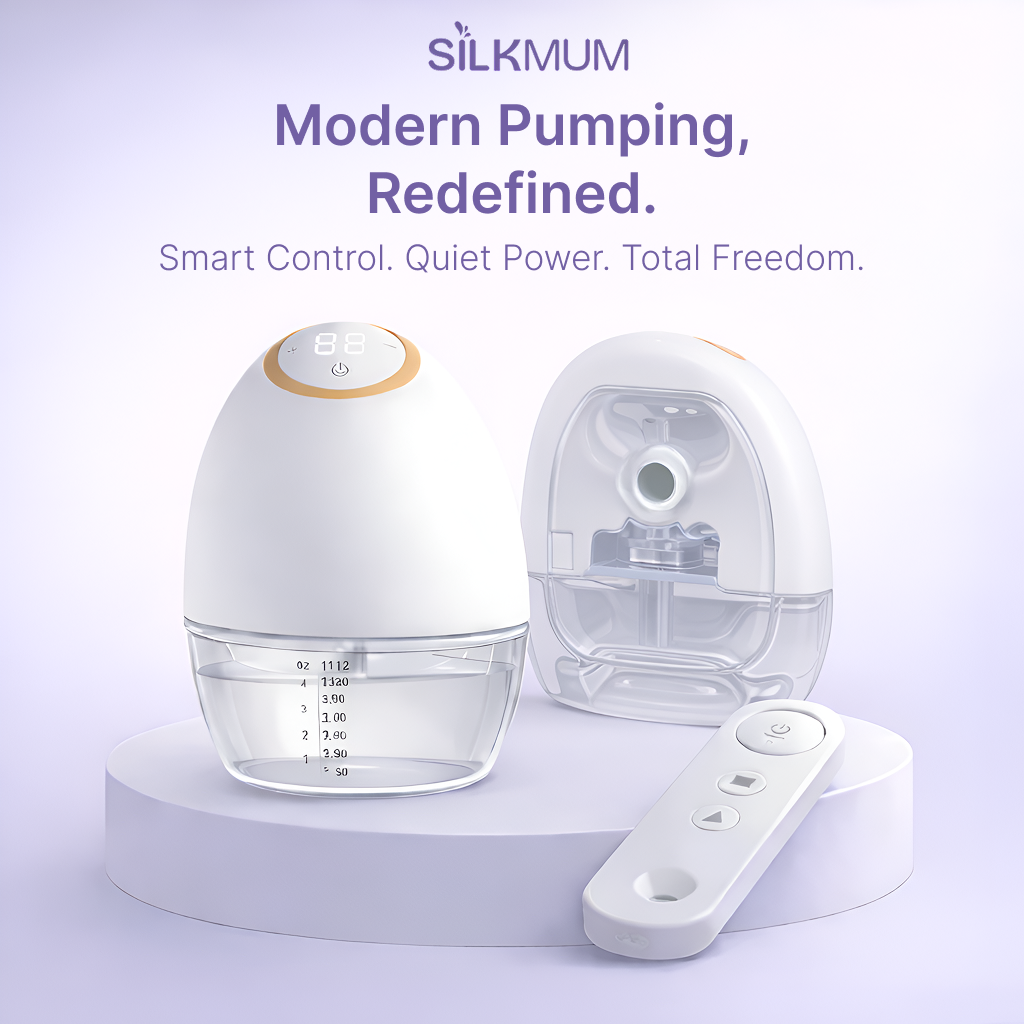 SilkMum S1 – Wearable Electric Breast Pump with Ultra-Quiet and Slim Body