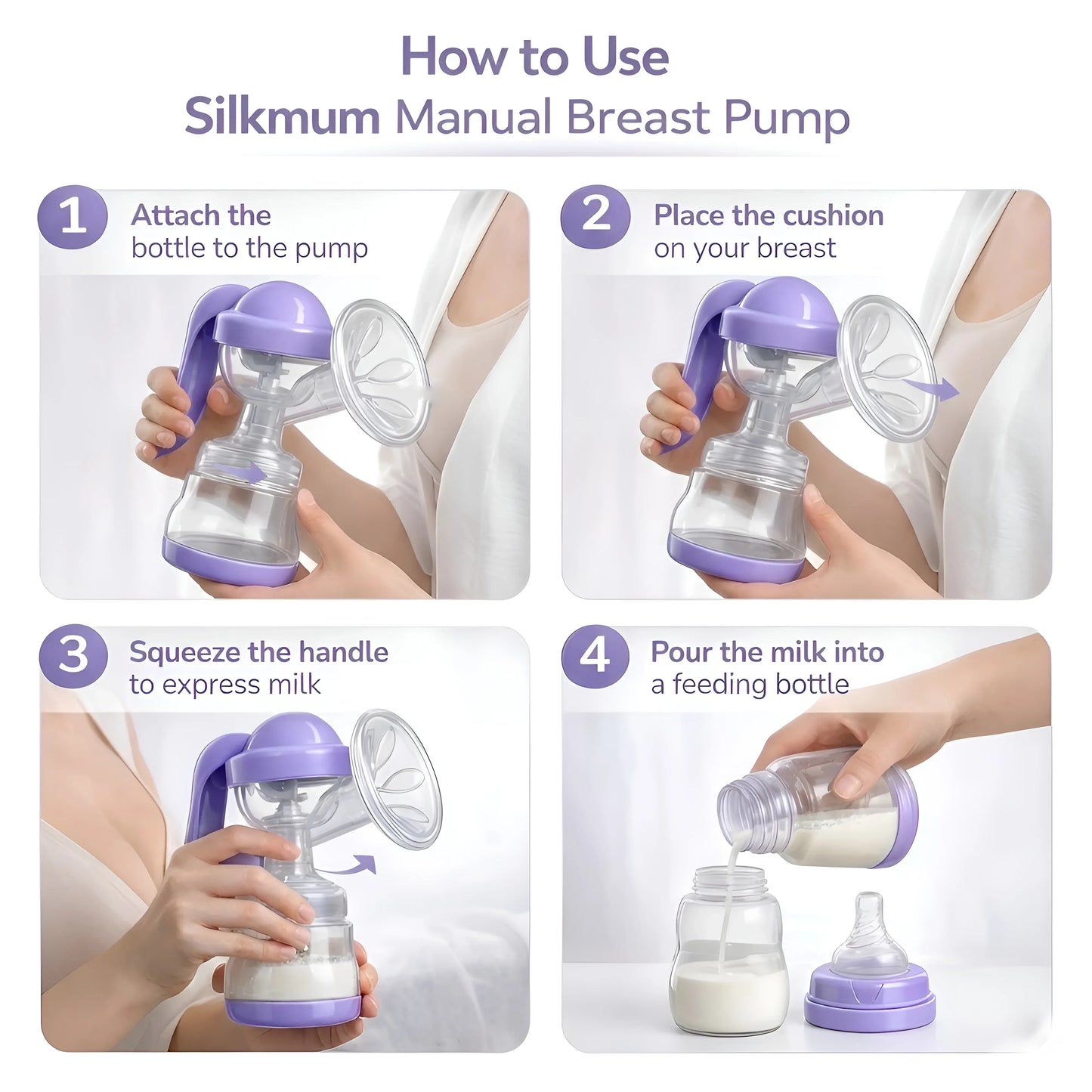 SilkMum Air - Your Favourite Handsfree Manual Breast Pump - Silkmum