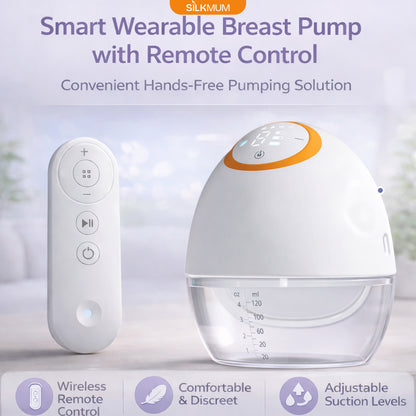 SilkMum S1 – Wearable Electric Breast Pump with Ultra-Quiet and Slim Body
