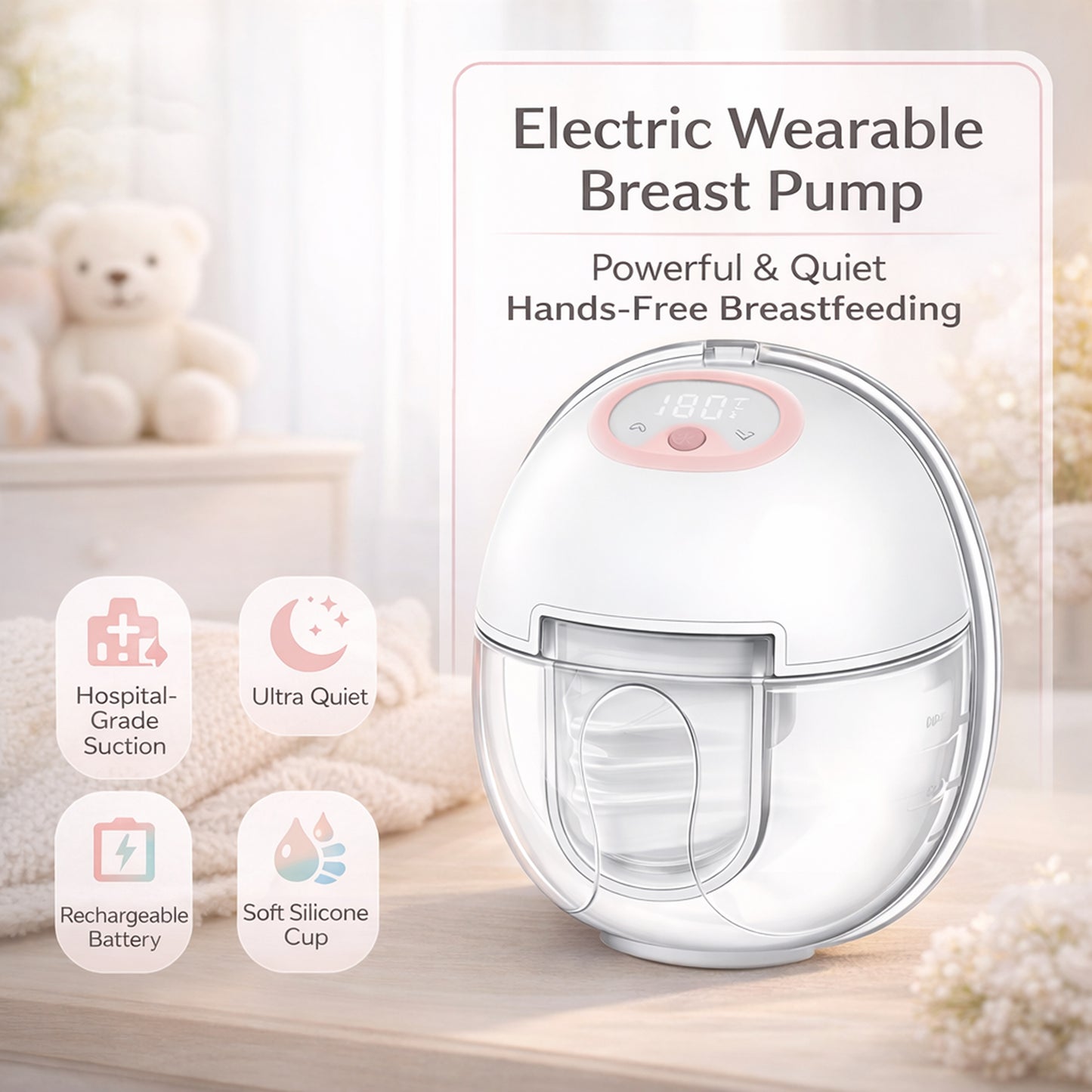 Silkmum S2 Hands-Free Wearable Breast Pump | Electric, Silent & Portable