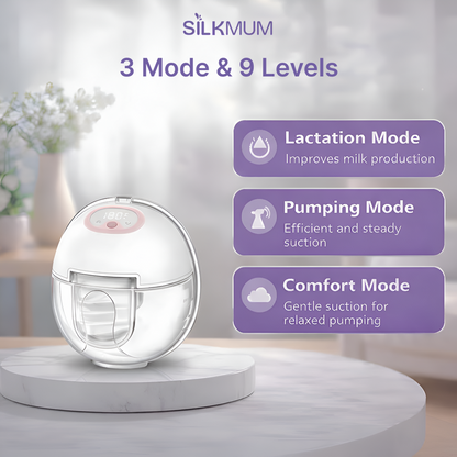 Silkmum S2 Hands-Free Wearable Breast Pump | Electric, Silent & Portable