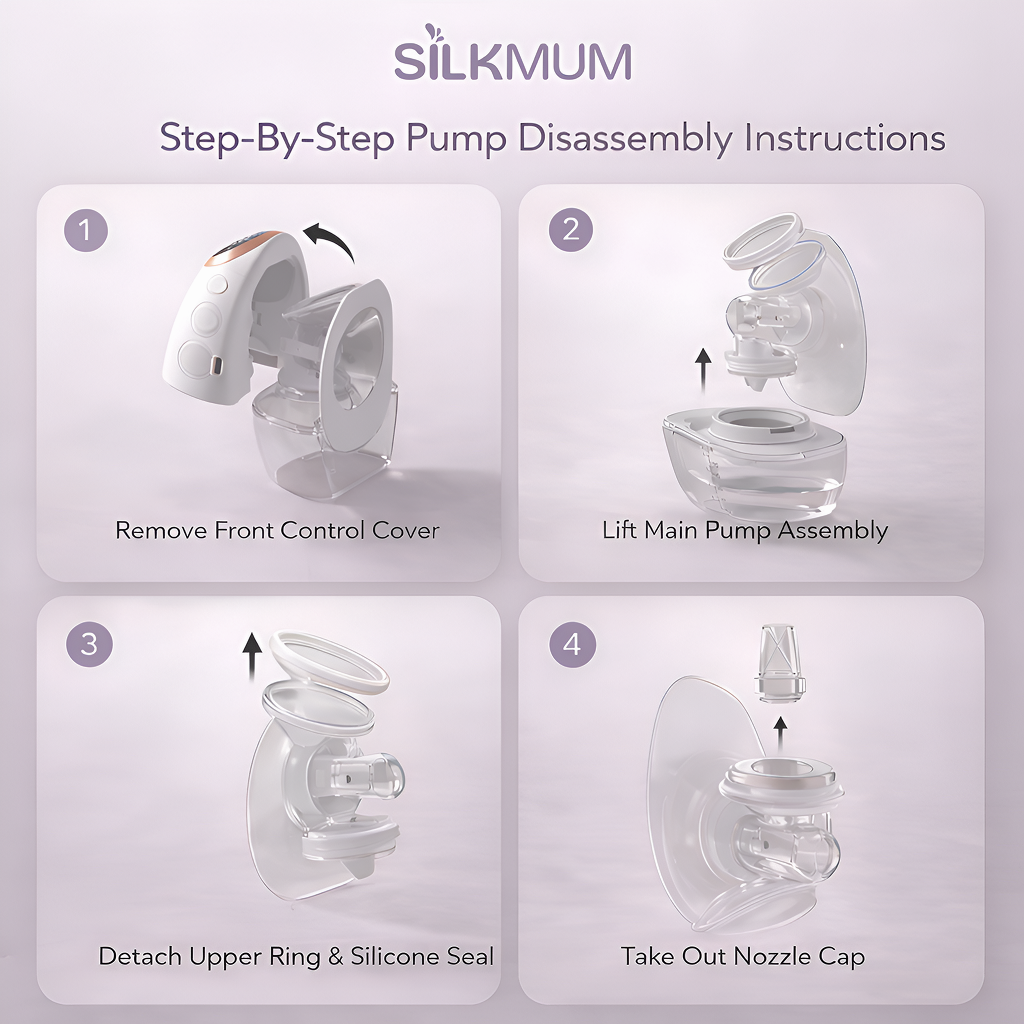 SilkMum S1 – Wearable Electric Breast Pump with Ultra-Quiet and Slim Body