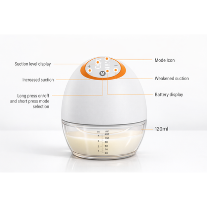 SilkMum S1 – Wearable Electric Breast Pump with Ultra-Quiet and Slim Body